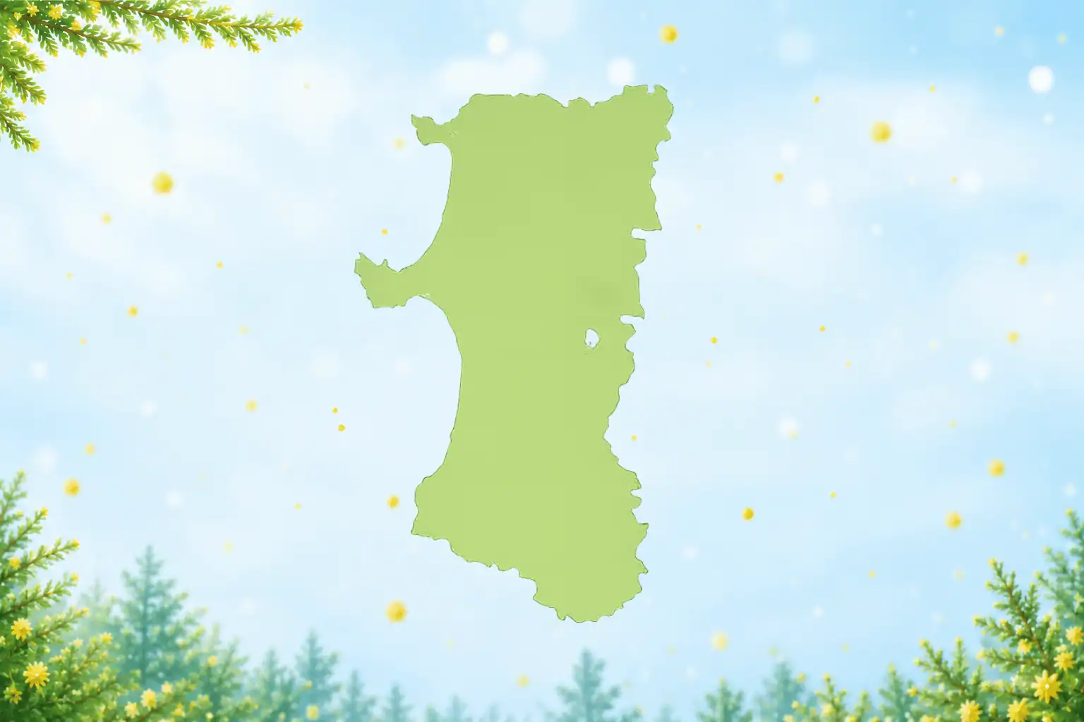 秋田県マップ