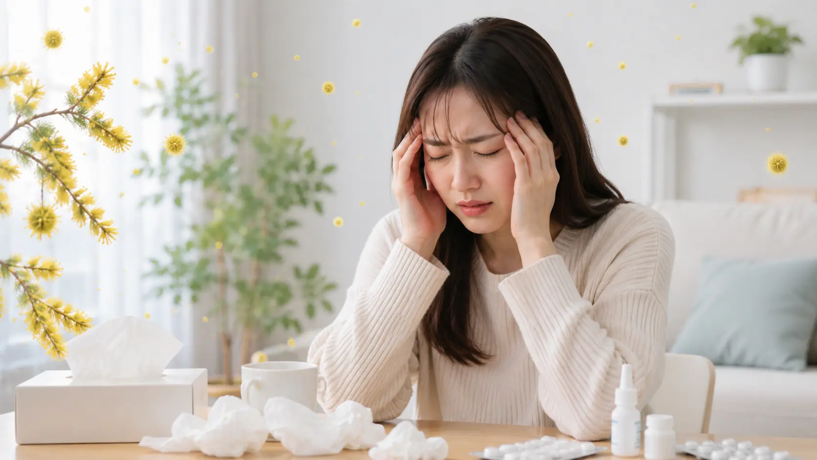 花粉症 微熱